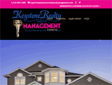 Tablet Screenshot of keystonerealtyandmanagement.com